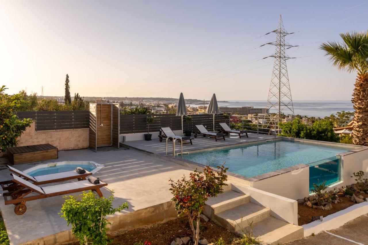 Queen'S Gem Luxury Villa - Heated Jacuzzi & Pool Hersonissos (Crete) Exterior foto
